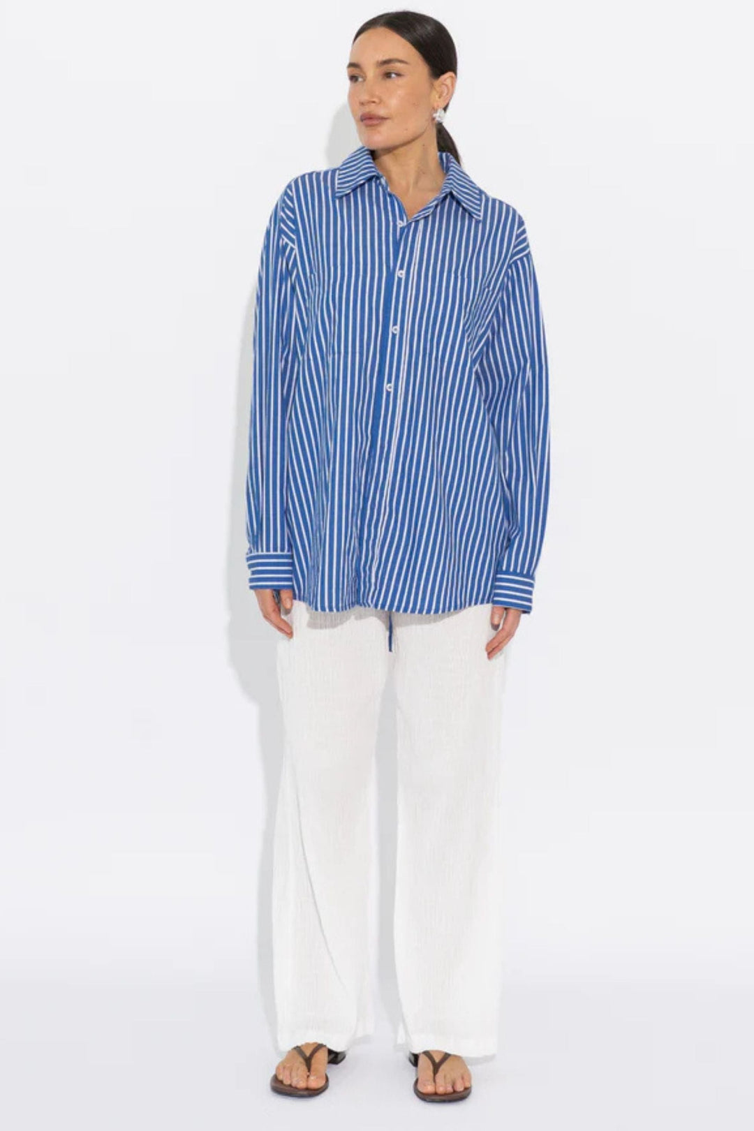 SARA FOX SHIRT CLASSIC BOYFRIEND SHIRT - SF-A26-TP013