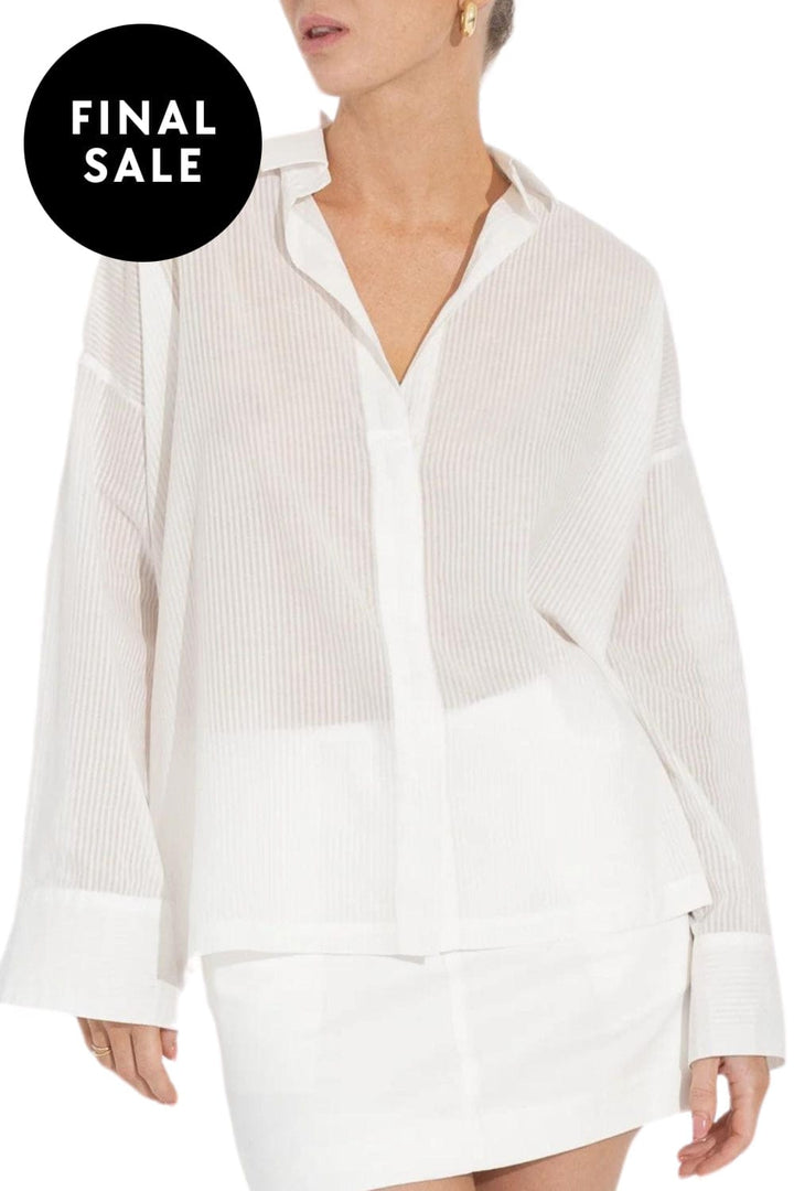 SARA FOX SHIRT XS / OFF-WHITE BELEN SHIRT - SF-R23-TP012