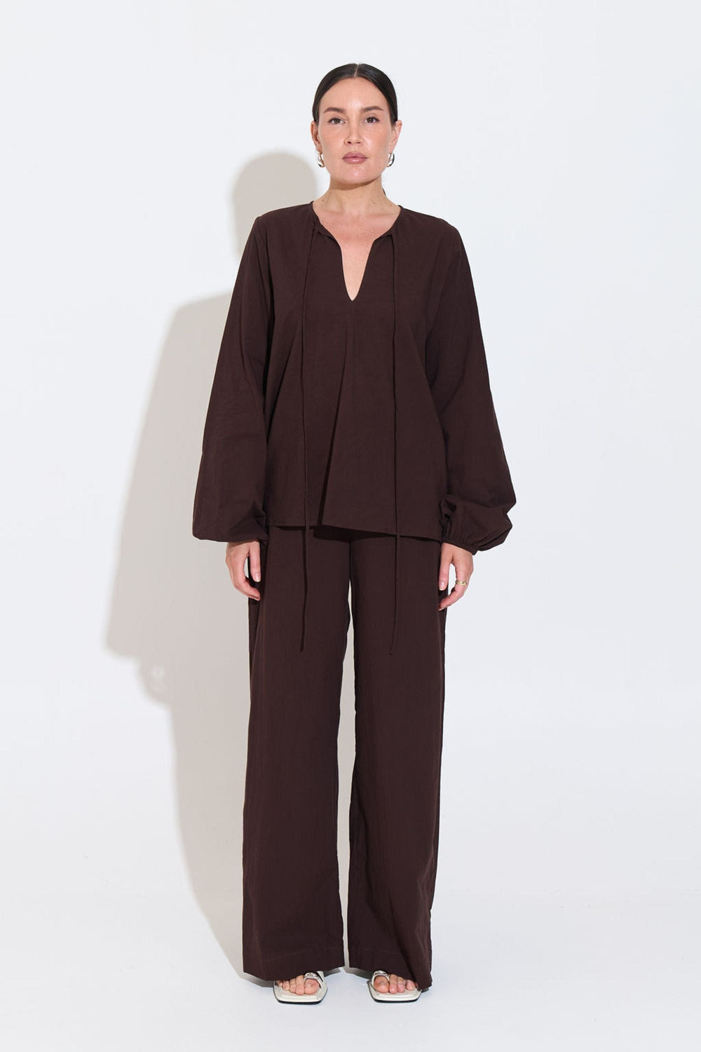 SARA FOX TOP DAHLIA LONG SLV TOP - SF-SIG-TP012