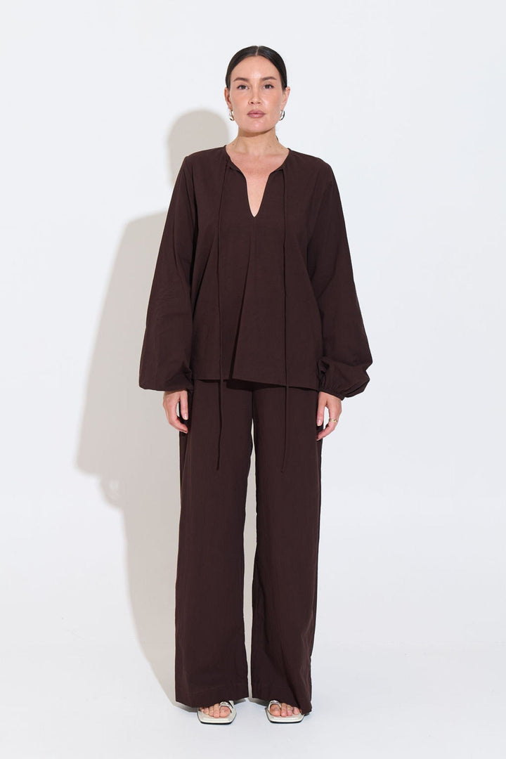 SARA FOX TOP DAHLIA LONG SLV TOP - SF-SIG-TP012