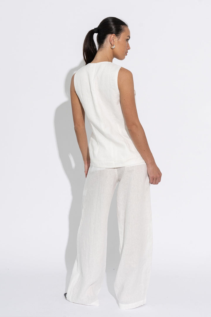 SARA FOX VEST LOLA LONGLINE VEST - SF-SIG-TP006