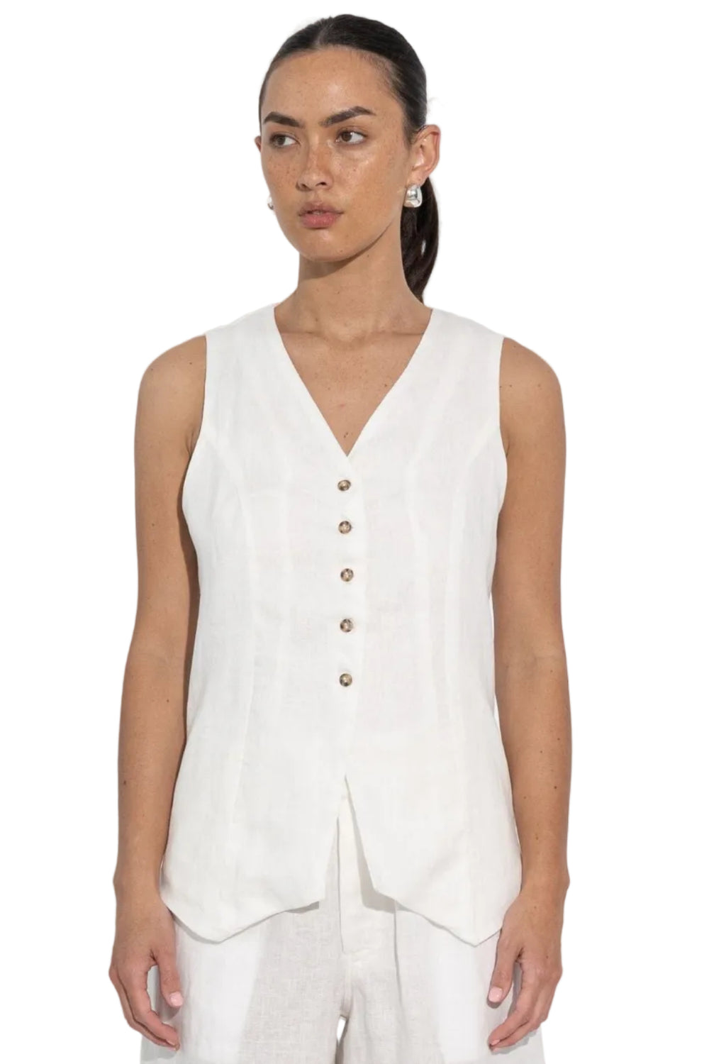SARA FOX VEST LOLA LONGLINE VEST - SF-SIG-TP006