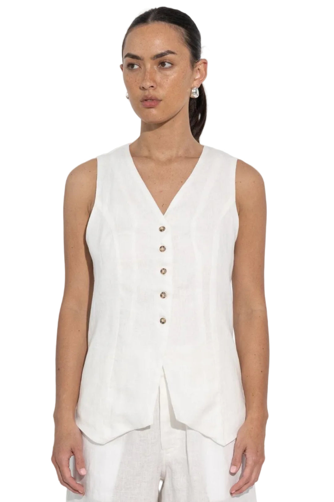 SARA FOX VEST LOLA LONGLINE VEST - SF-SIG-TP006