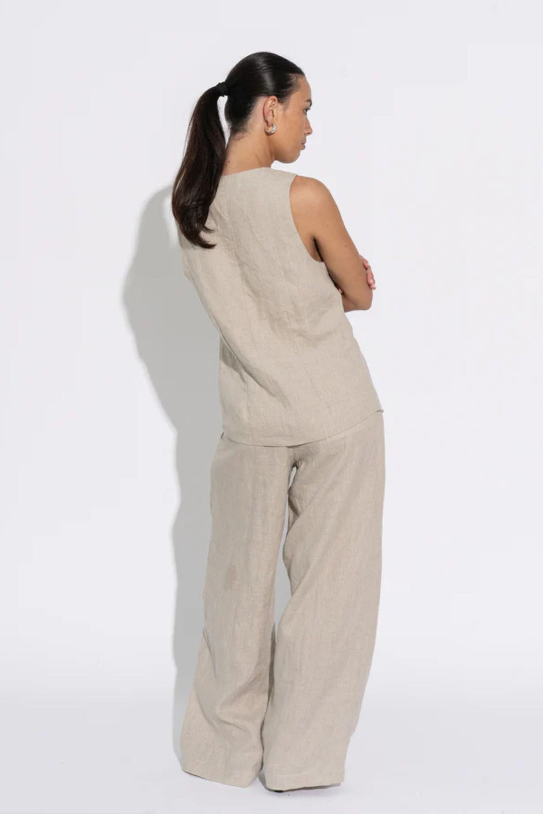 SARA FOX VEST LOLA LONGLINE VEST - SF-SIG-TP006