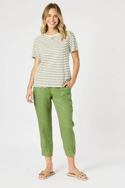 SARAH LINEN PANT - 19393GS PANTS