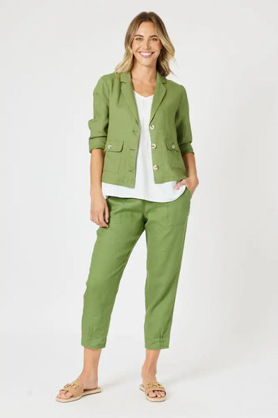 SARAH LINEN PANT - 19393GS PANTS