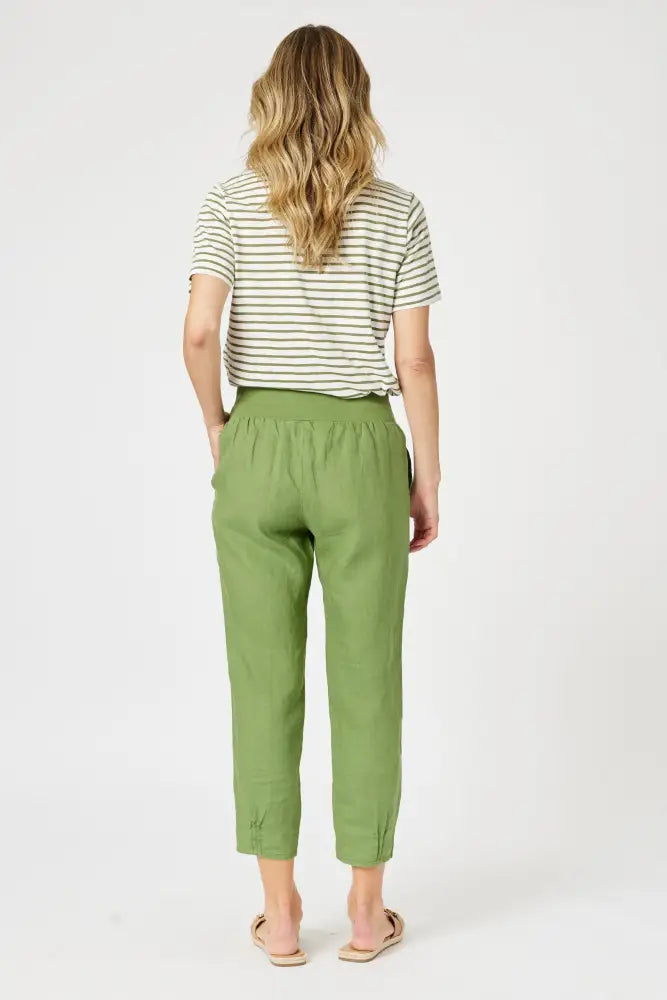 SARAH LINEN PANT - 19393GS PANTS
