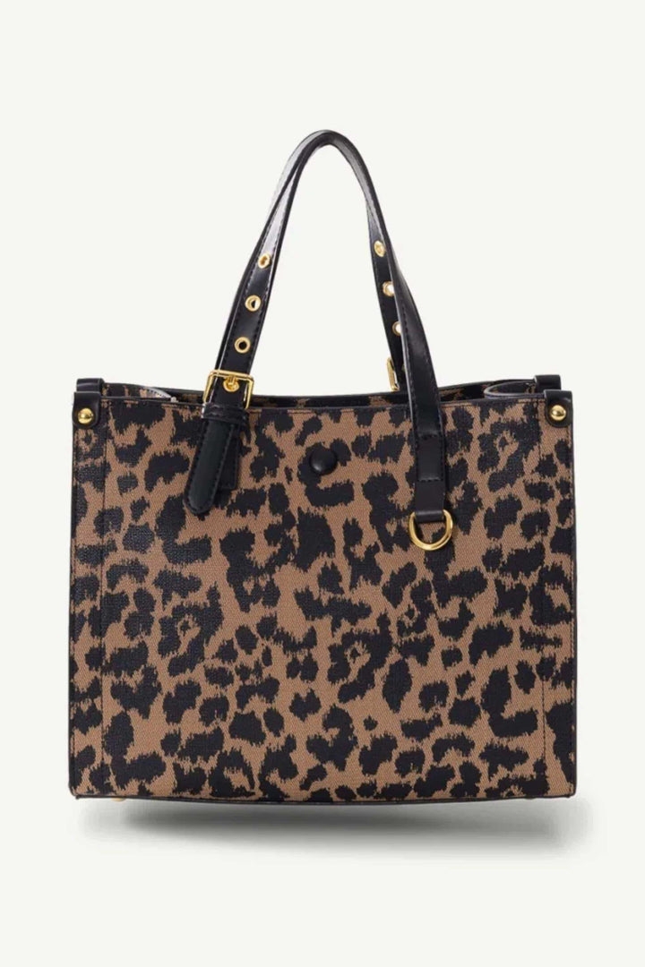 SASSYDUCK BAG ANIMAL LEOPARD TOTE - 8407