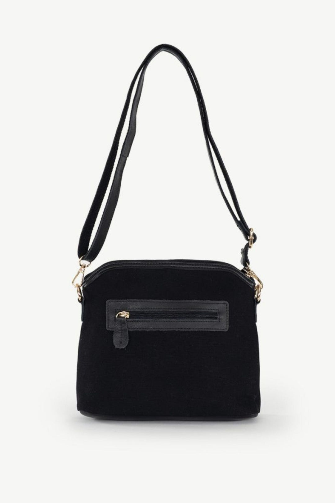 SASSYDUCK BAG BLACK-WHITE WILD ROSE XBODY BAG - L37