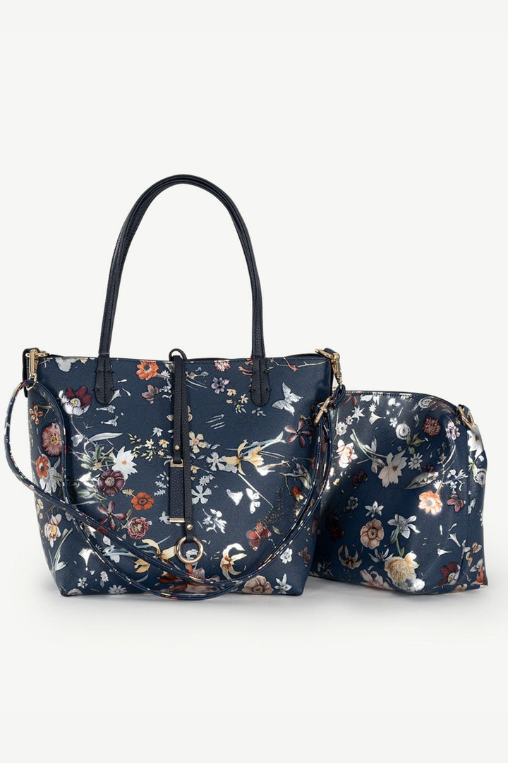 SASSYDUCK BAG BLUE FLORAL GIGI TOTE - 8369