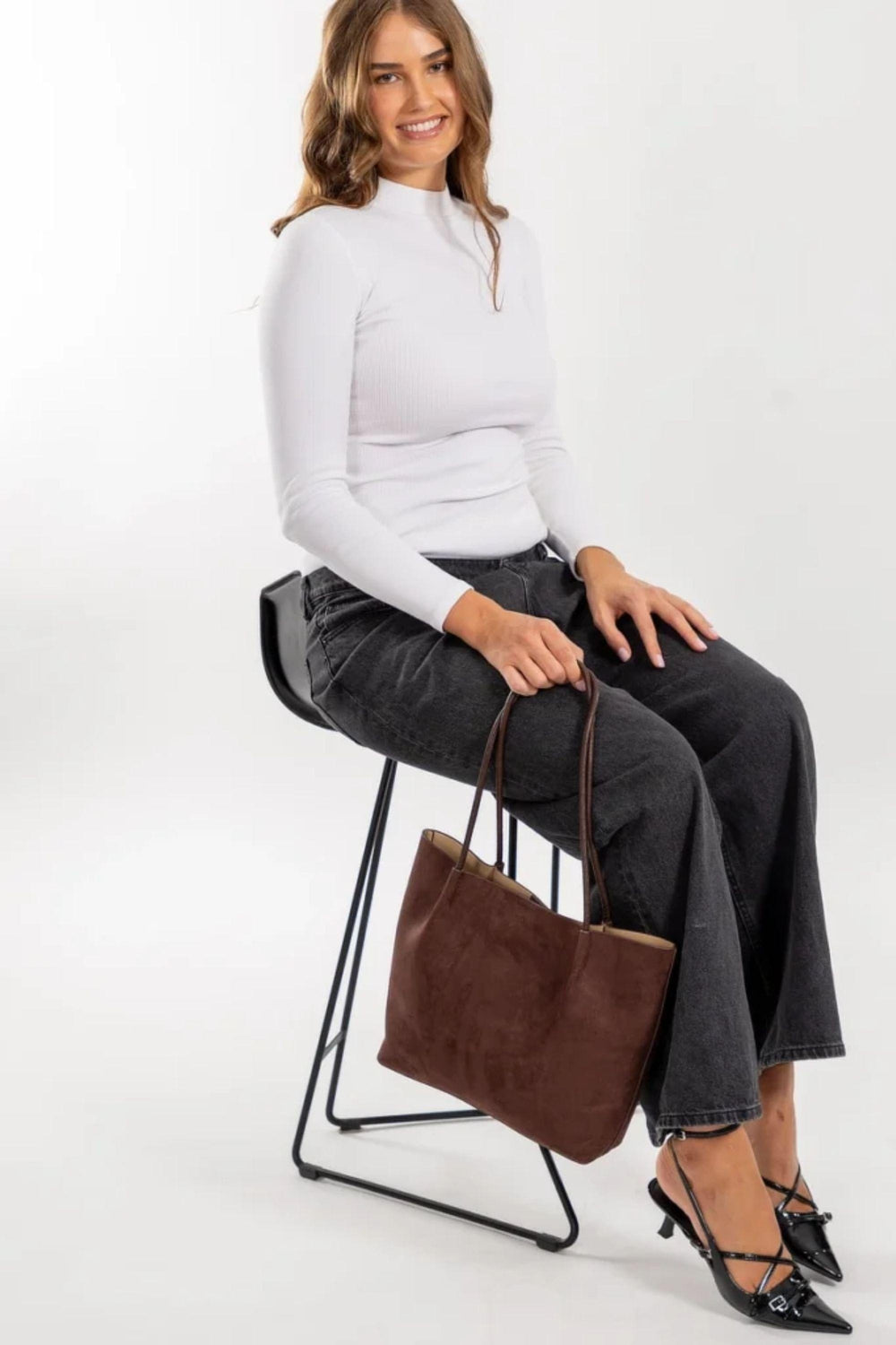 SASSYDUCK BAG CHOCOLATE GRACE TOTE - 8410