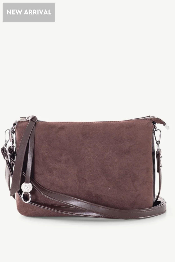 SASSYDUCK BAG CHOCOLATE ZOE XBODY BAG - 8414