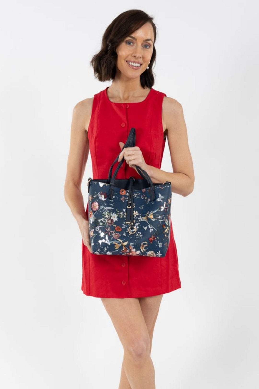 SASSYDUCK BAG FLORAL GIGI TOTE - 8369
