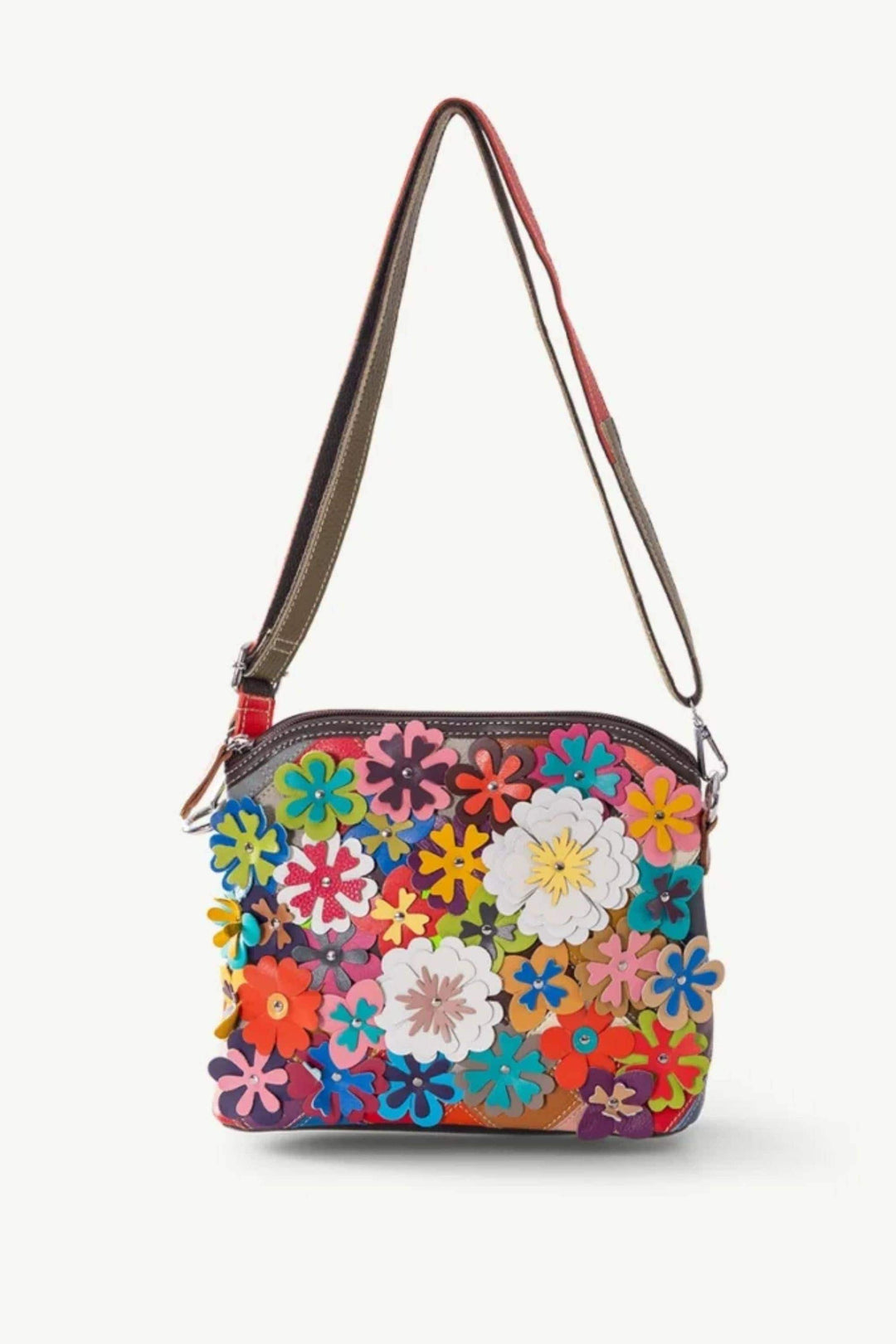 SASSYDUCK BAG MULTI GARDEN LEATHER XBODY BAG - L43