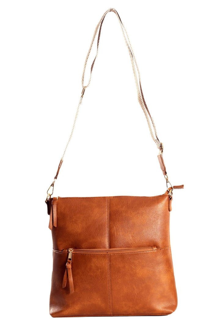SASSYDUCK BAG TAN ROBYN XBODY BAG - 8309
