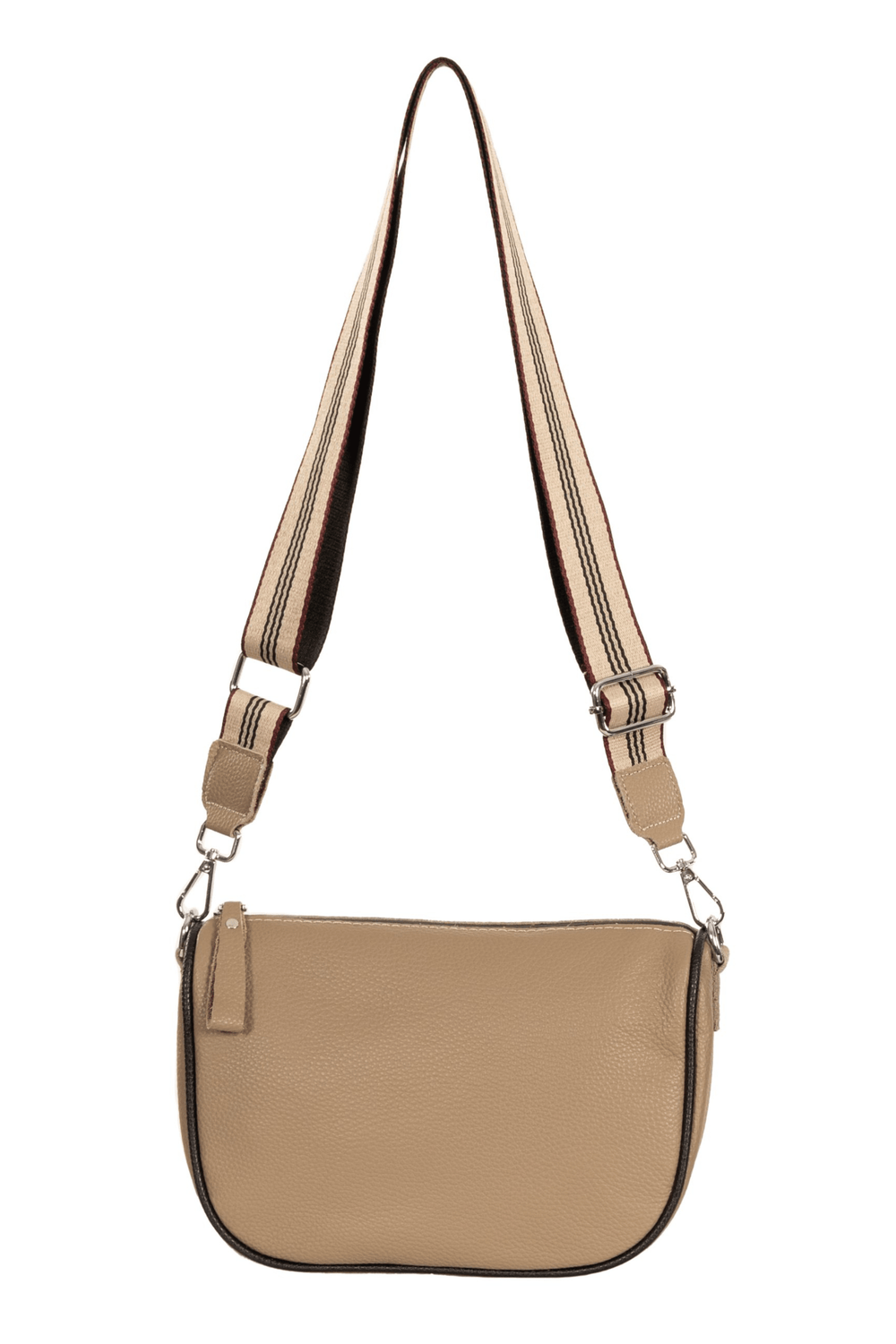SASSYDUCK BAG TAUPE KEIRA LEATHER XBODY BAG - 8310