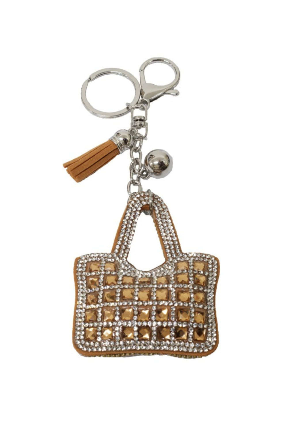 SASSYDUCK GIFTWARE GOLD GLAM BAG KEY CHAIN - K100