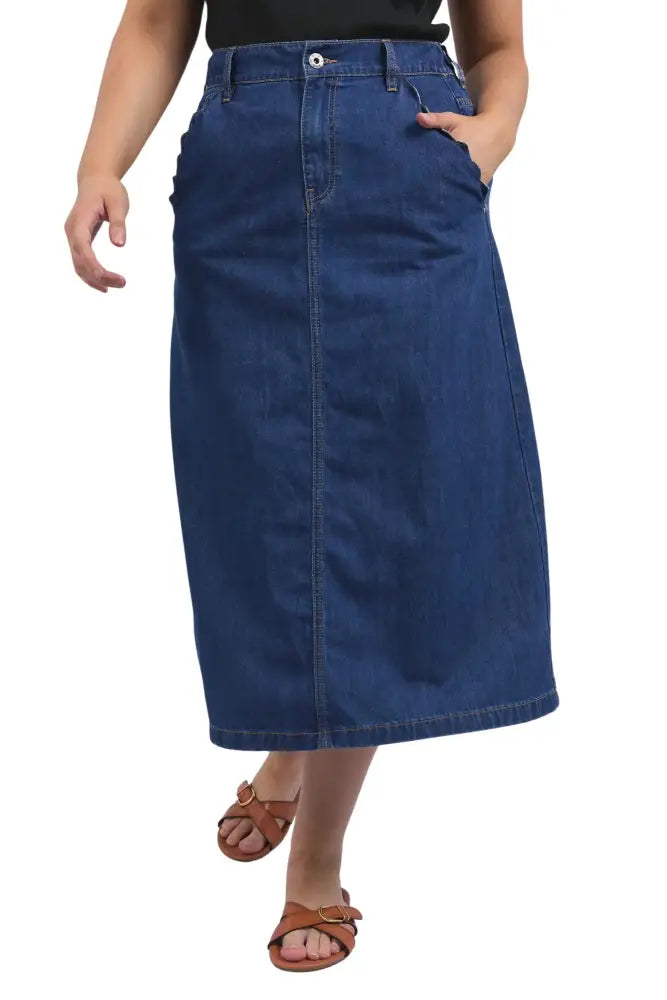 SCALLOP EDGE DENIM SKIRT - 81D1495 SKIRT