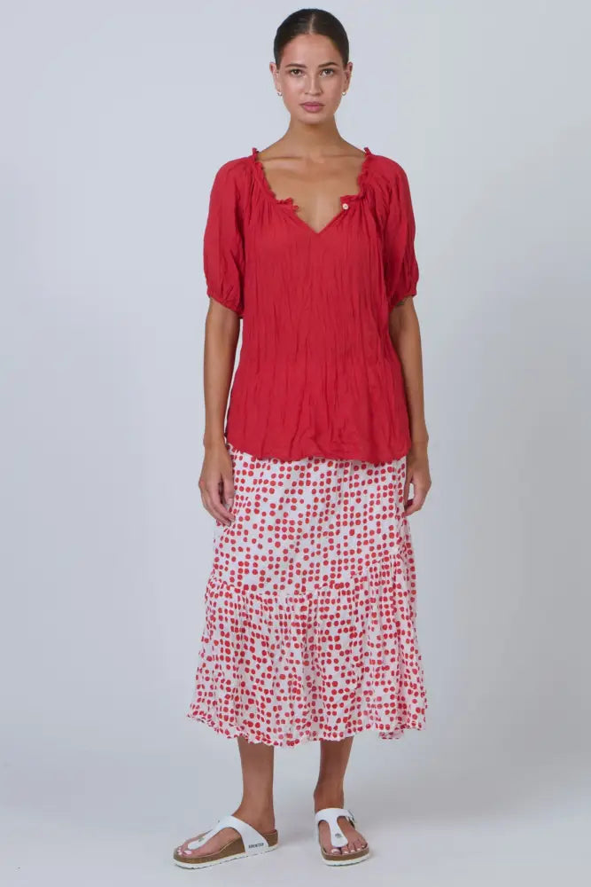 SCOOP NECK TOP - P105 TOP