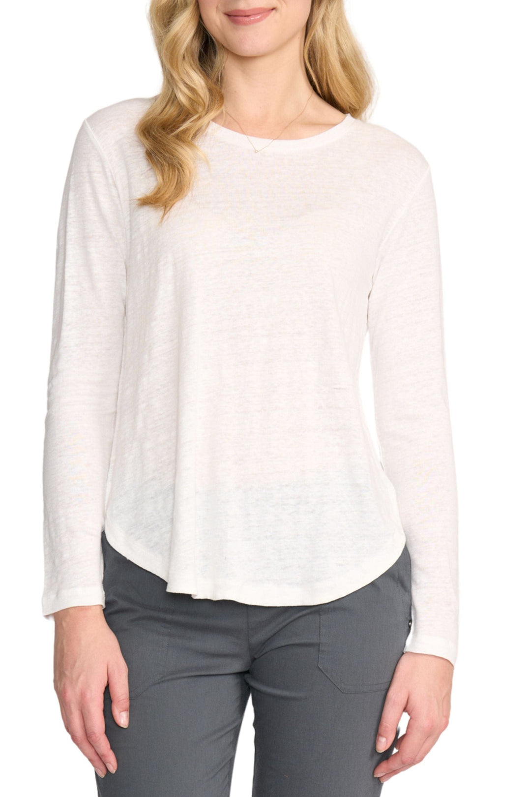 FOIL TOP XS / WINTER-WHITE SCOOP TOP - FO8402