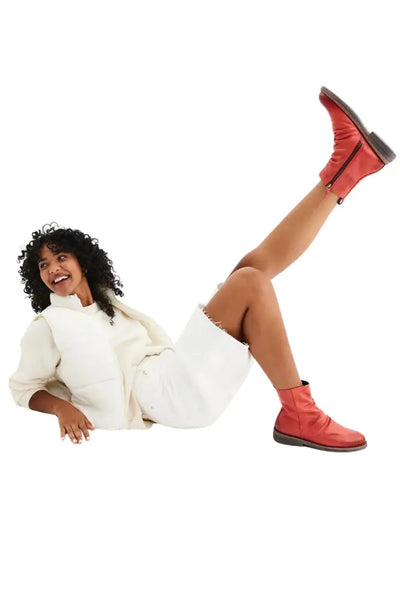 SIDEZIP RISE RED - SC01499 SHOES