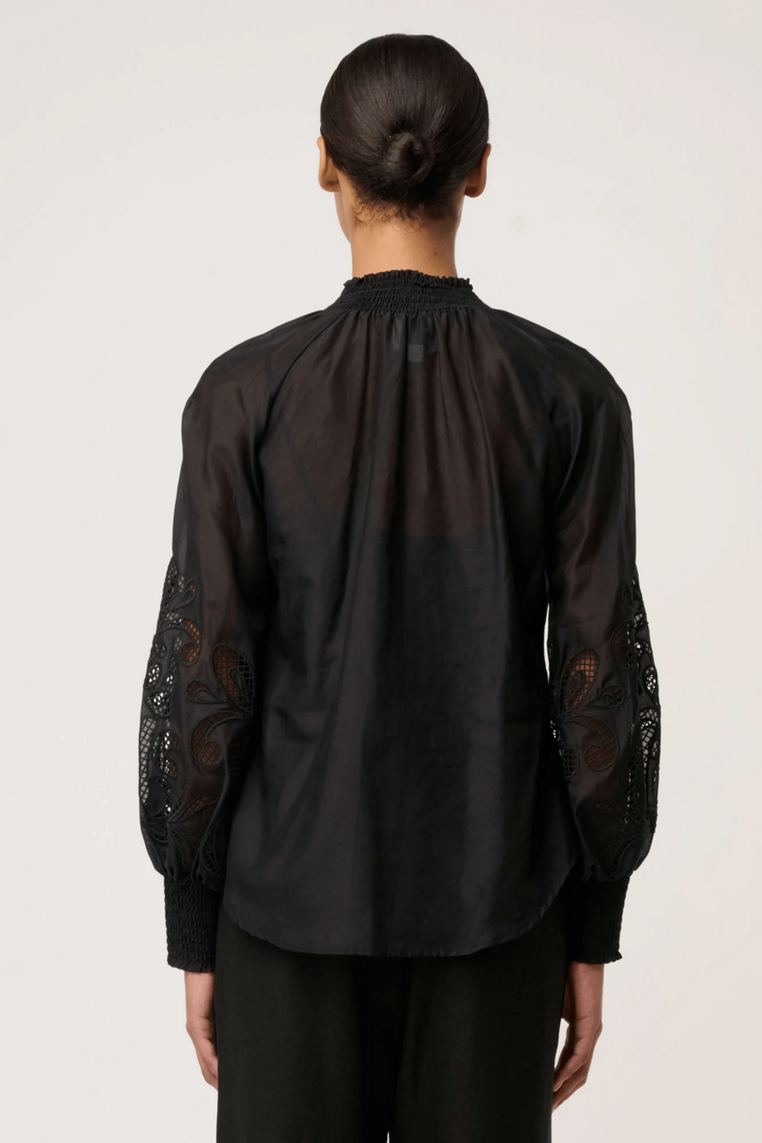 ONCE WAS BLOUSE SIMONA EMBROIDERED BLOUSE - OW22110