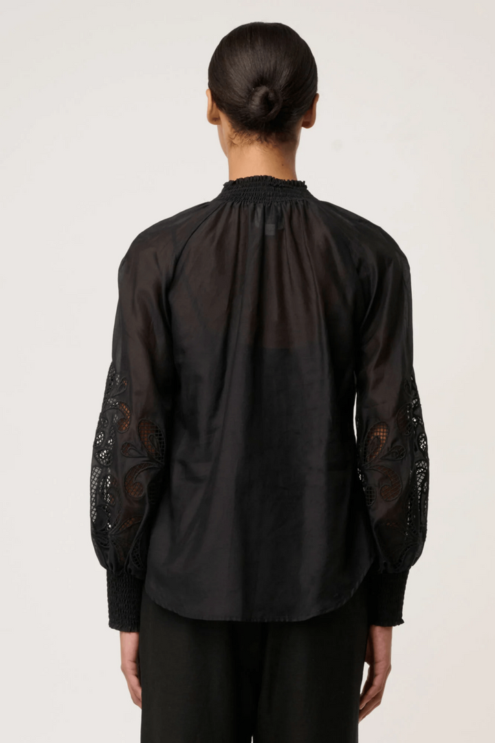 ONCE WAS BLOUSE SIMONA EMBROIDERED BLOUSE - OW22110