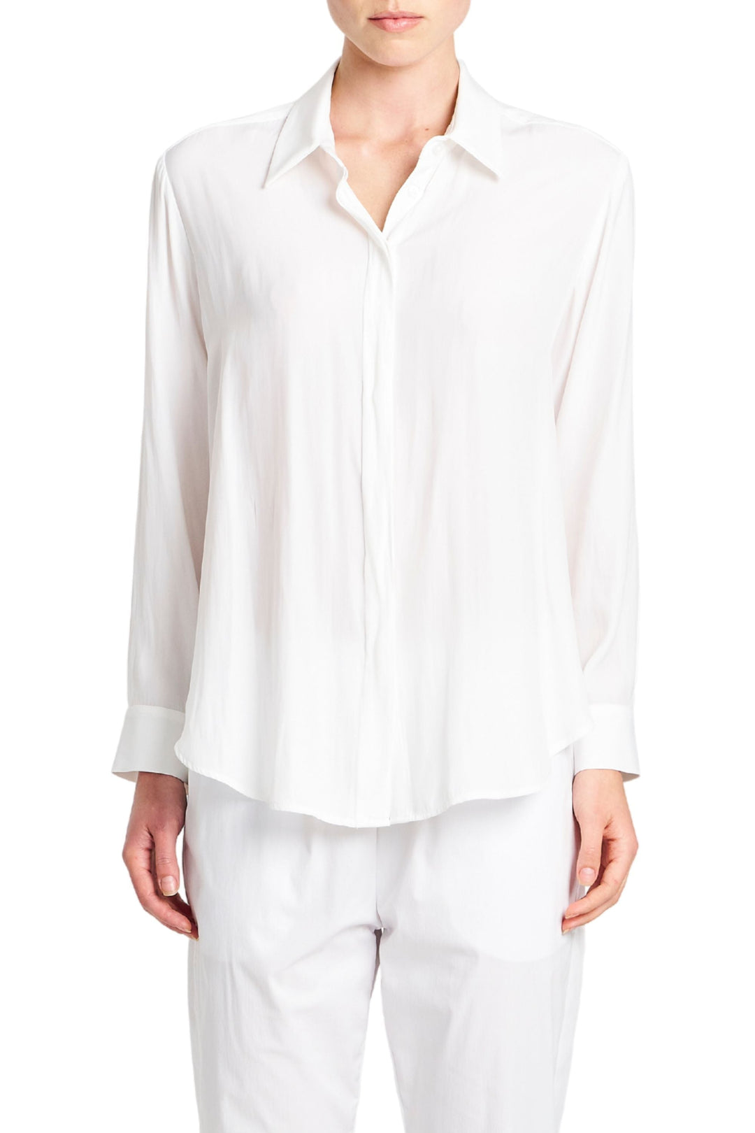 MELA PURDIE SHIRT 6 / WHITE SINGLE POCKET SHIRT - F677741