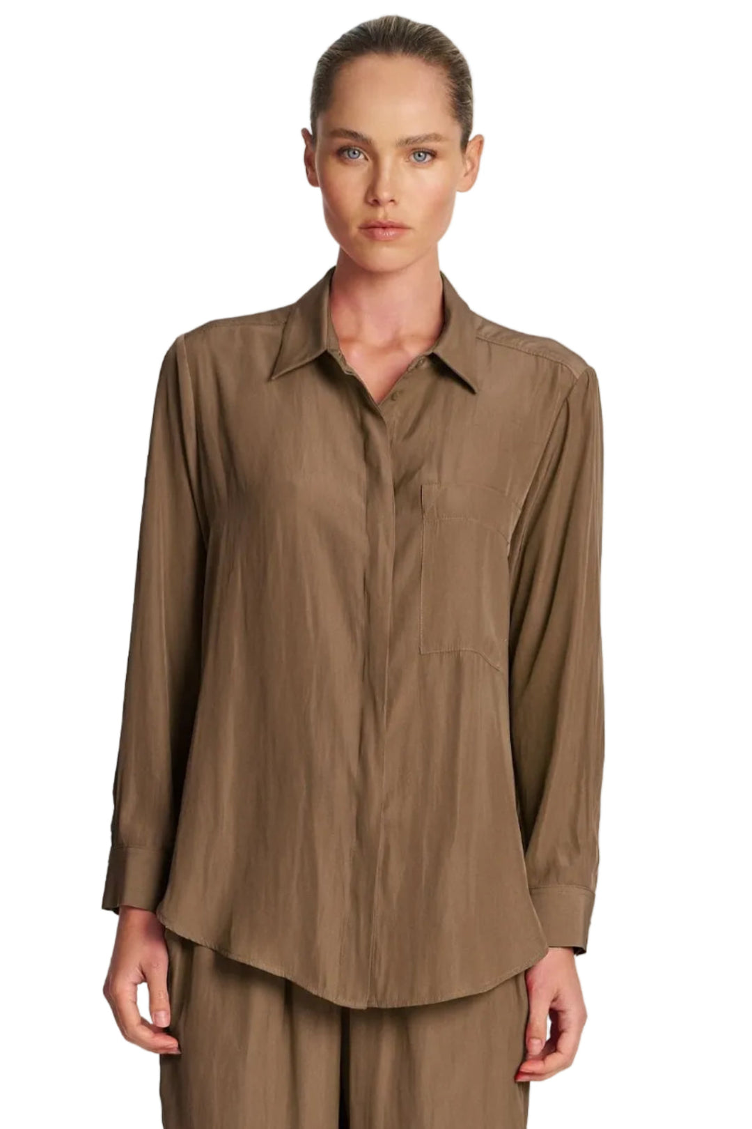 MELA PURDIE SHIRT CHESTNUT / 8 SINGLE POCKET SHIRT - F677741