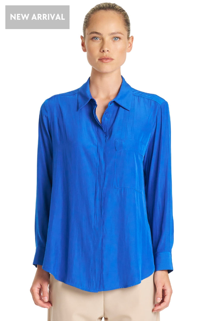 SINGLE POCKET SHIRT - F677741 - LAGOON / 8 - SHIRT