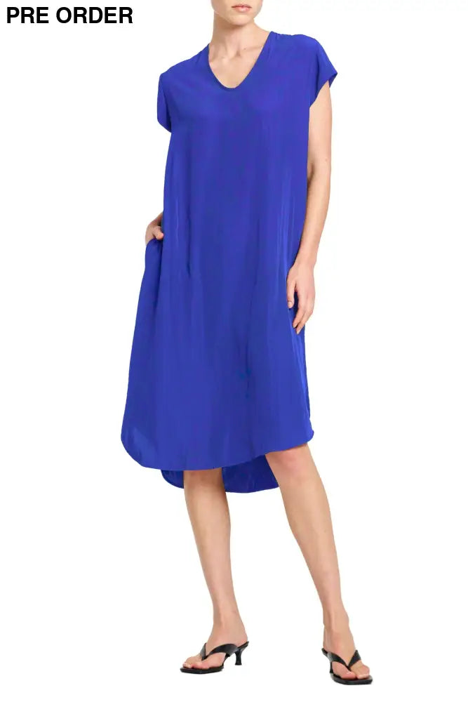 SLIDE DRESS - F673269 8 / COBALT DRESS