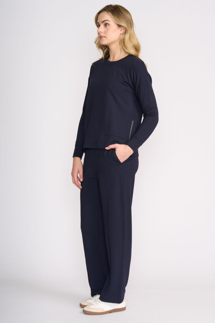 FOIL TRACK TOP SMOOTH TALKER SWEATER - FO8442