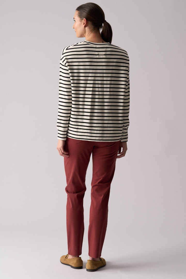 FOIL TRACK TOP SMOOTH TALKER SWEATER - FO8442