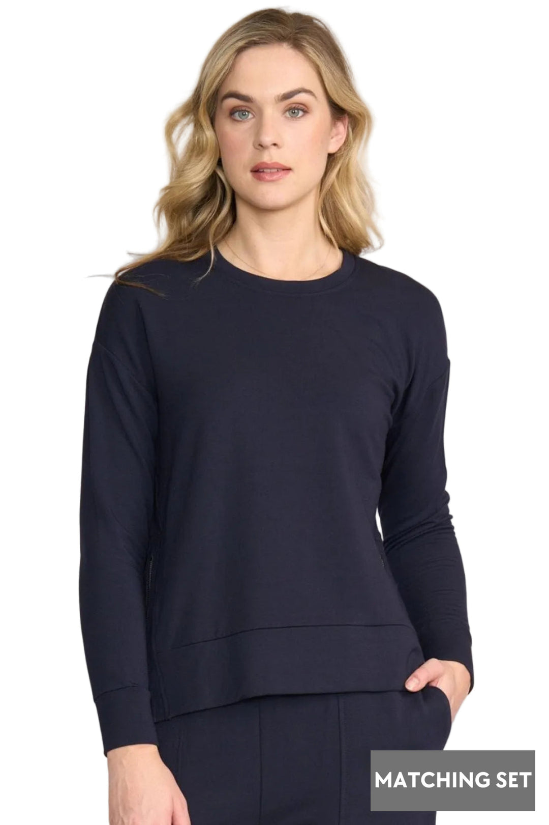 FOIL TRACK TOP SMOOTH TALKER SWEATER - FO8442