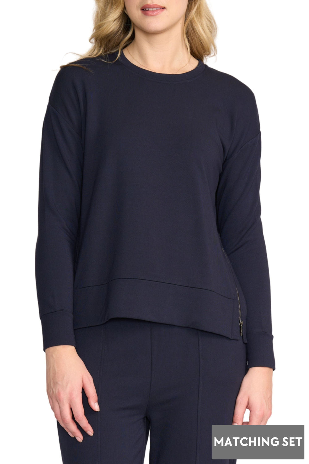 FOIL JUMPER XS / TRUE-NAVY SMOOTH TALKER SWEATER - FO8442