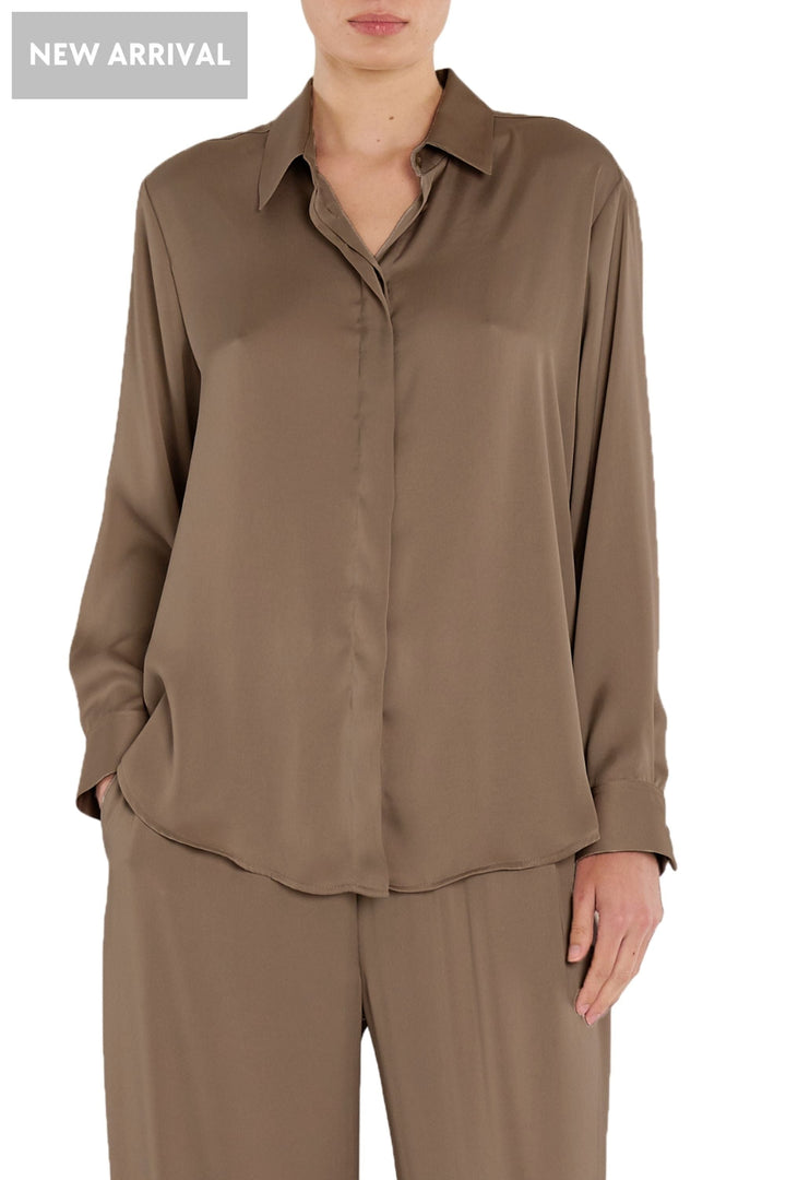 MELA PURDIE SHIRT 8 / SEPIA SOFT SHIRT - F6192822