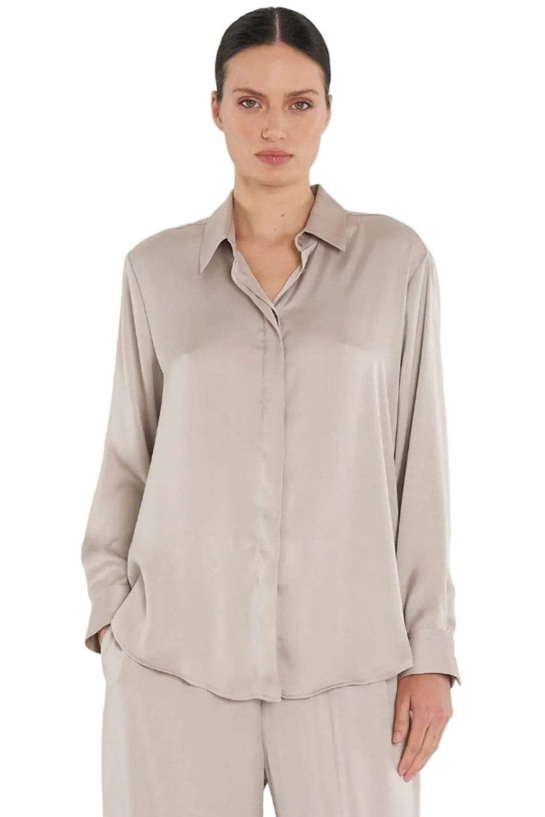 MELA PURDIE SHIRT CHAMPAGNE / 8 SOFT SHIRT - F6192822