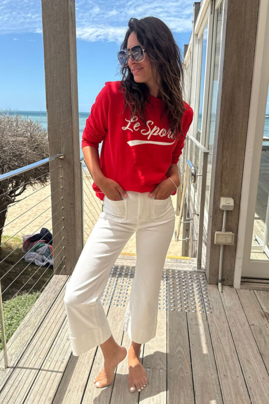 SOPHIE MORAN TRACK TOP LE SPORT SWEATER