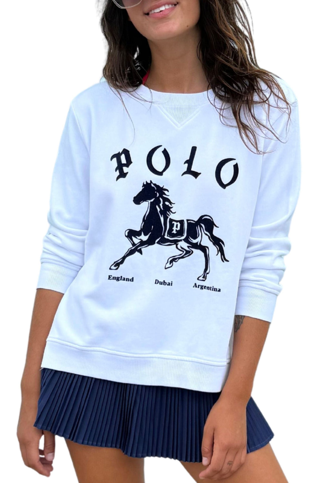 SOPHIE MORAN TRACK TOP POLO SWEATER