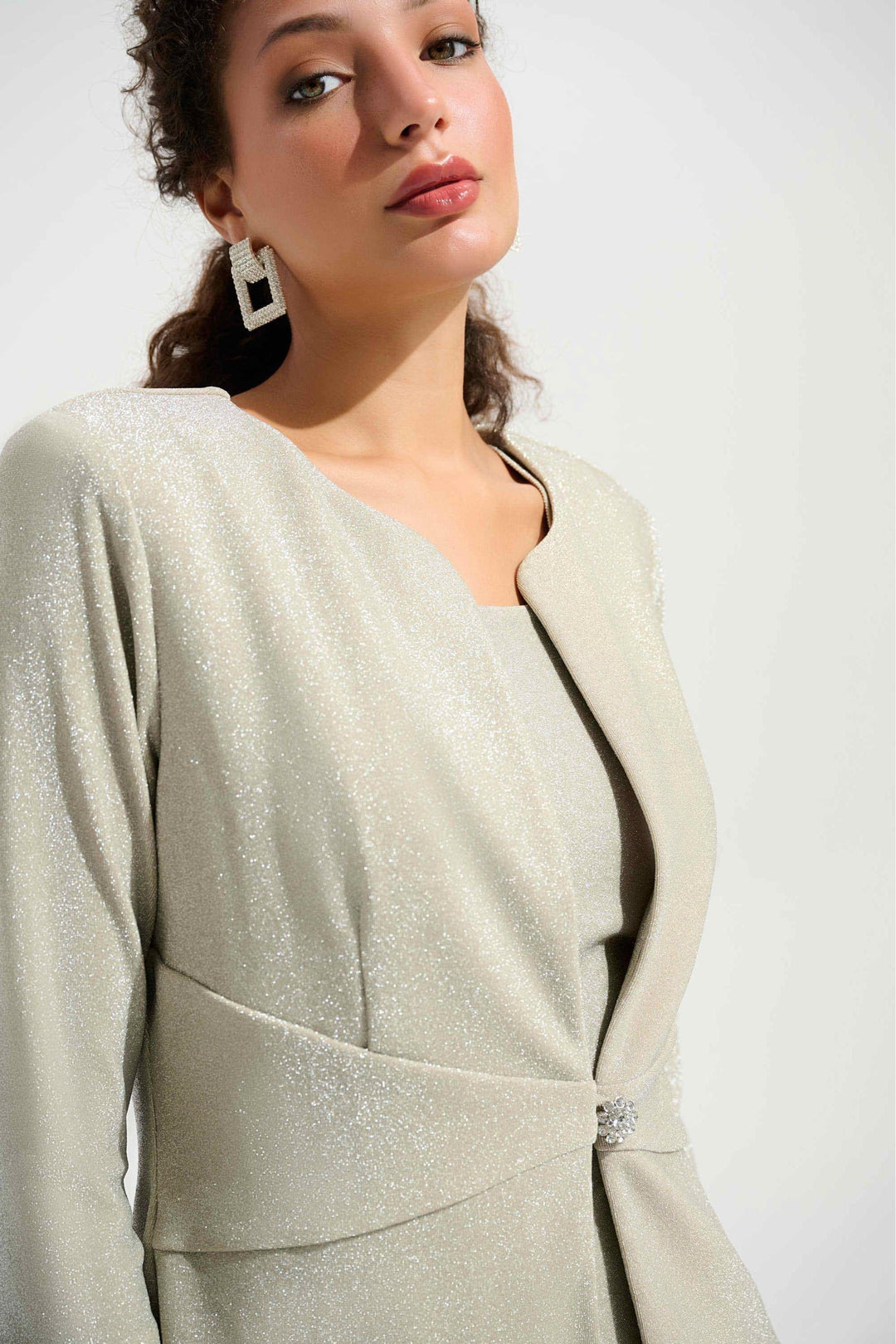 JOSEPH RIBKOFF JACKET SPARKLE JACKET AND CAMI SET - 261749JR