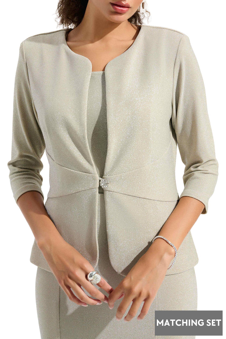 JOSEPH RIBKOFF JACKET SPARKLE JACKET AND CAMI SET - 261749JR