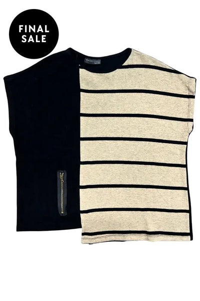 STRIPE SLEEVELESS TOP - W23168