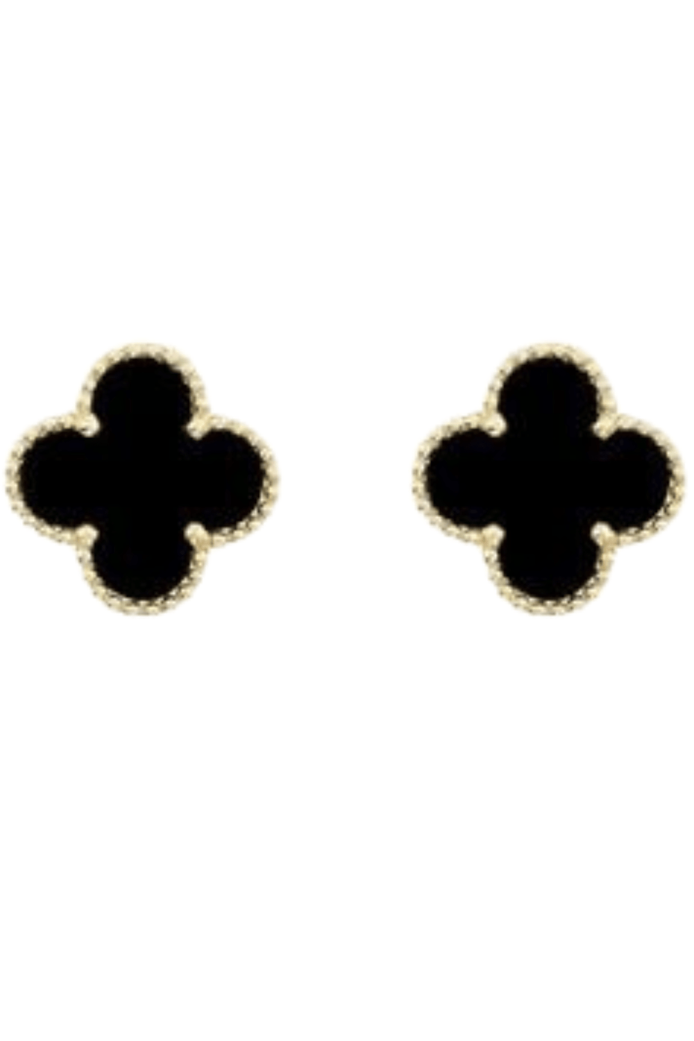 SUSAN ROSE JEWELLERY BLACK CLOVER STUD - SSE80