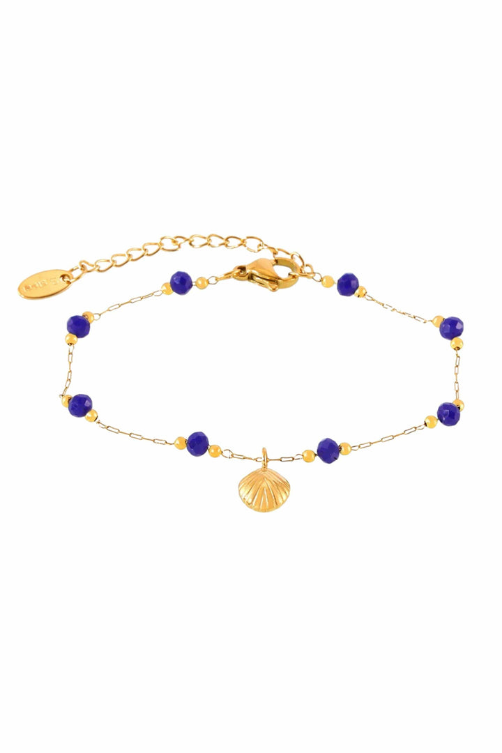 SUSAN ROSE JEWELLERY BLUE MARINE SHELL BRACELET - SSB173