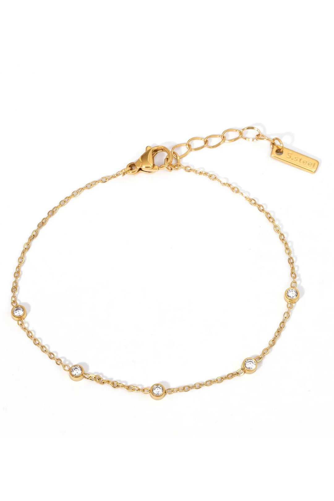 SUSAN ROSE JEWELLERY GOLD JADE BRACELET - SSB465