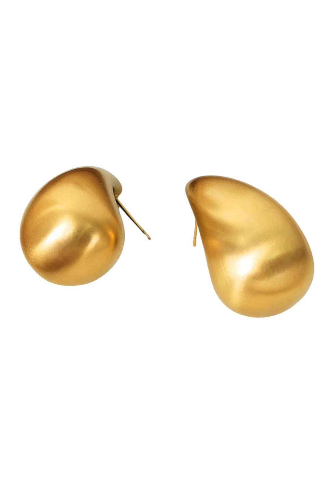 SUSAN ROSE JEWELLERY GOLD MATTE BEAN EARRING - SSE134