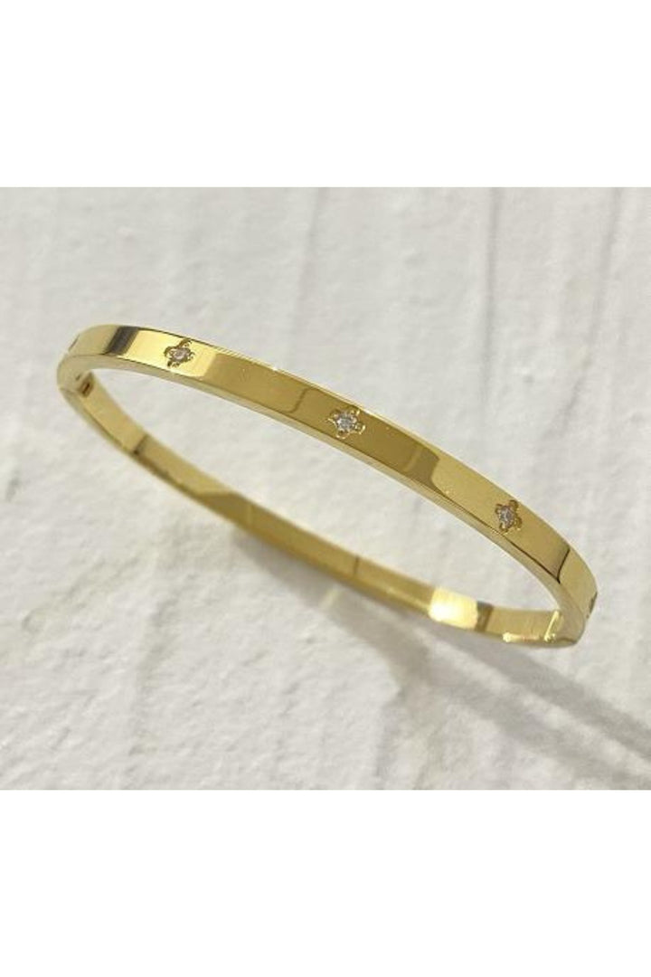 SUSAN ROSE JEWELLERY GOLD RUBY BANGLE - SSB459