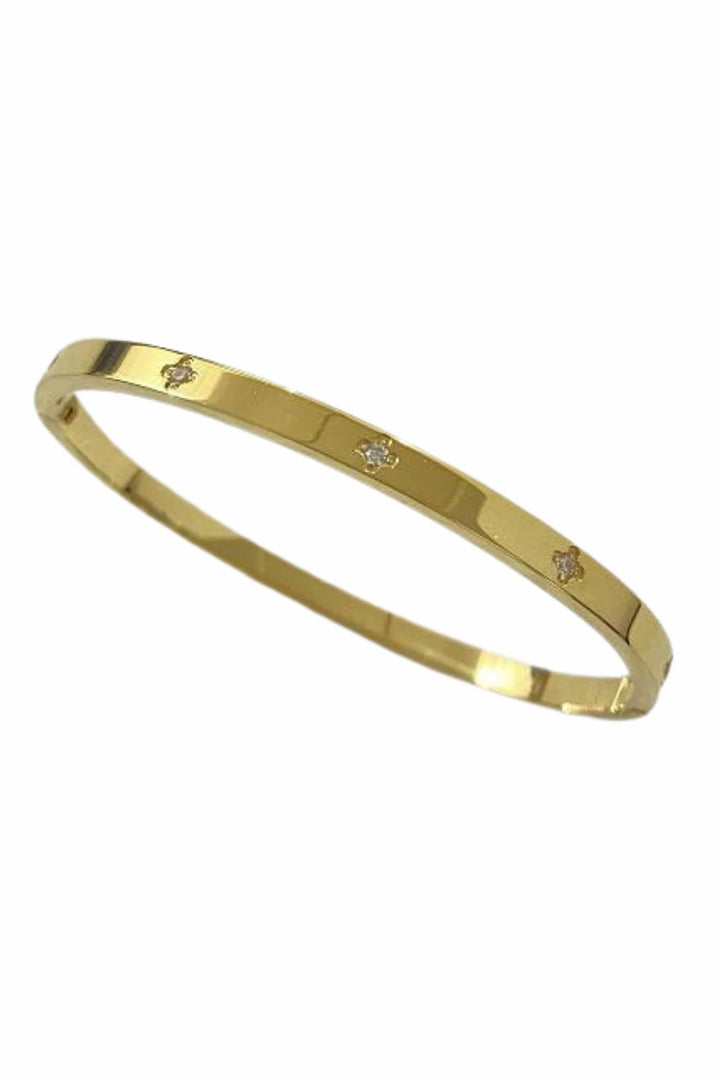 SUSAN ROSE JEWELLERY GOLD RUBY BANGLE - SSB459