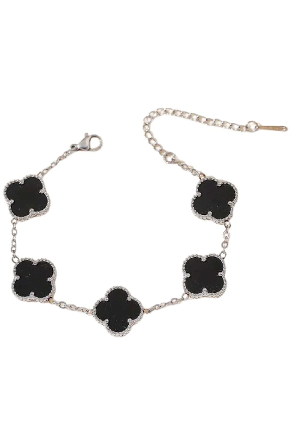 SUSAN ROSE JEWELLERY SILVER CLOVER BRACELET - SSB60