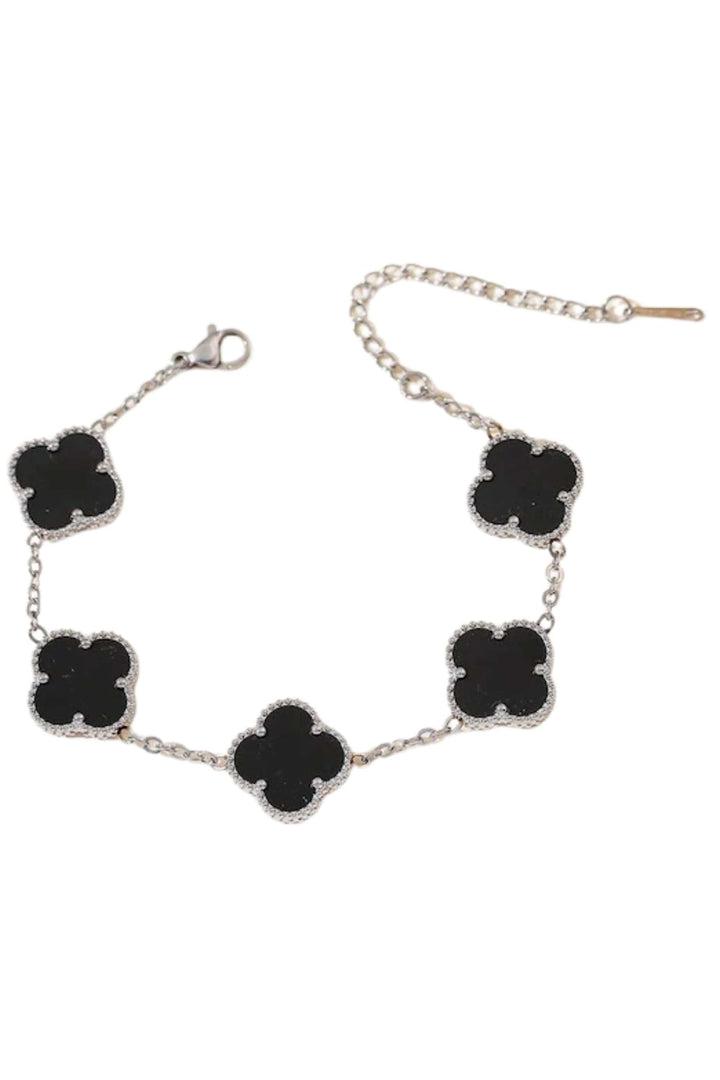 SUSAN ROSE JEWELLERY SILVER CLOVER BRACELET - SSB60